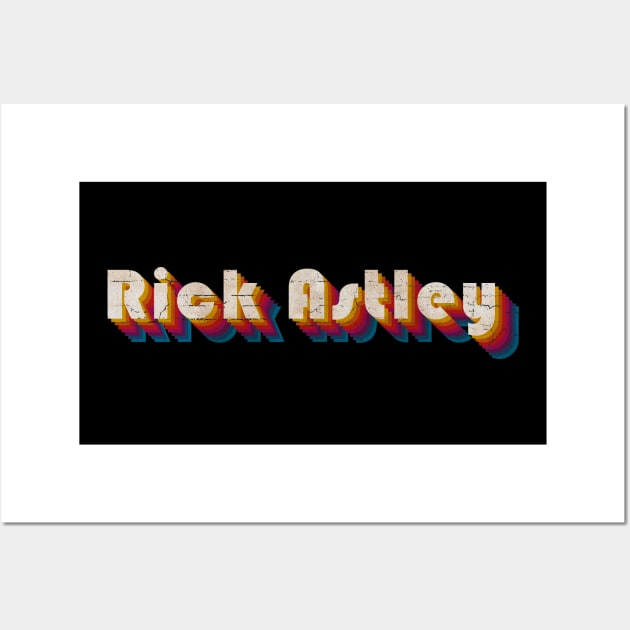 retro vintage Rick Astley Wall Art by TulenTelan